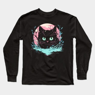 Cottagecore Goth Kawaii Anime Cat Gifts Men Girls Womens Cat Long Sleeve T-Shirt